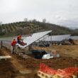 montaggio pannelli Campo fotovoltaico ad Altomonte