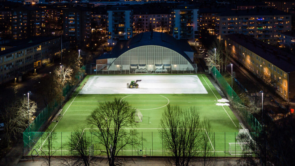 construction of outdoor sports facilities